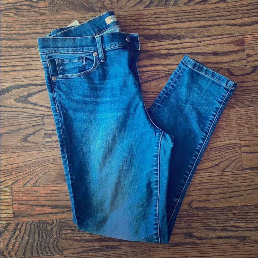 High wait skinny jeans
